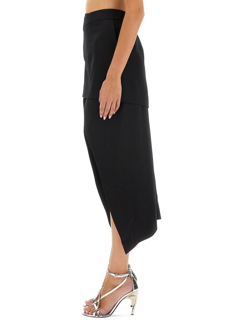 asymmetrical skirt by Selfnex