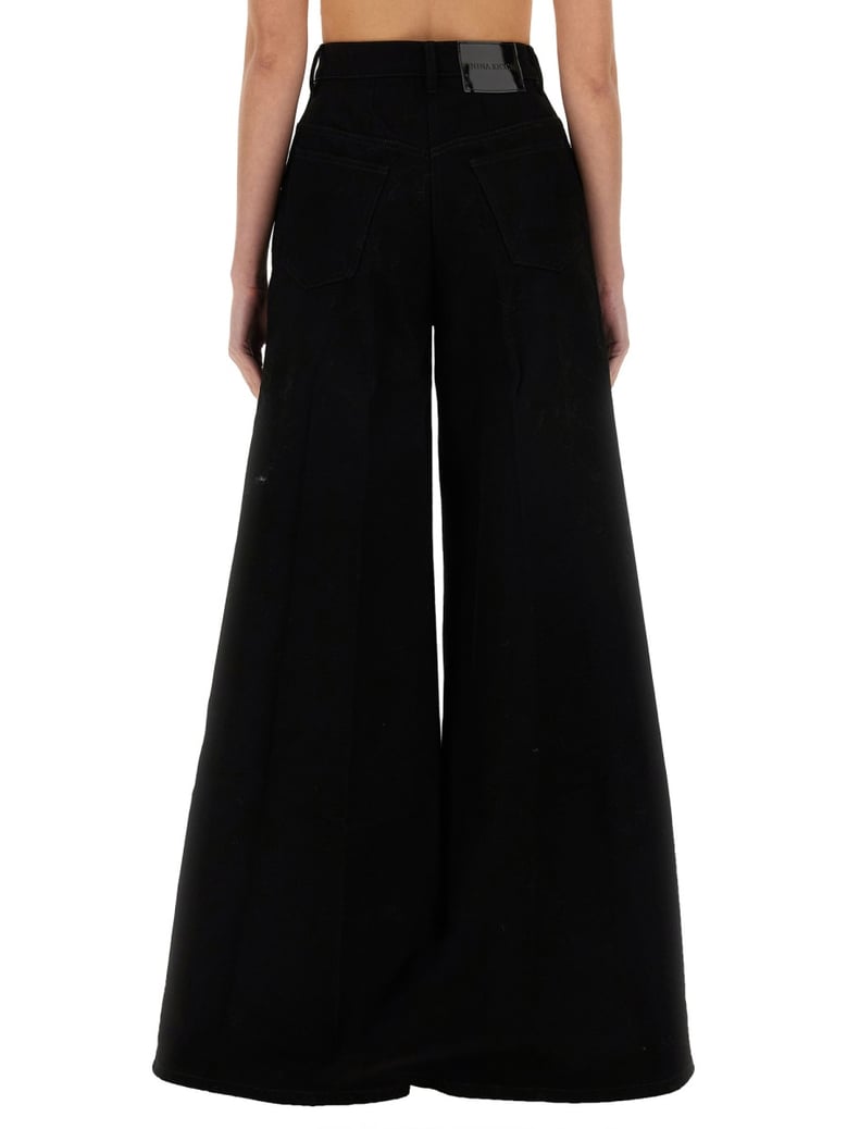 black flared pants by Selfnex
