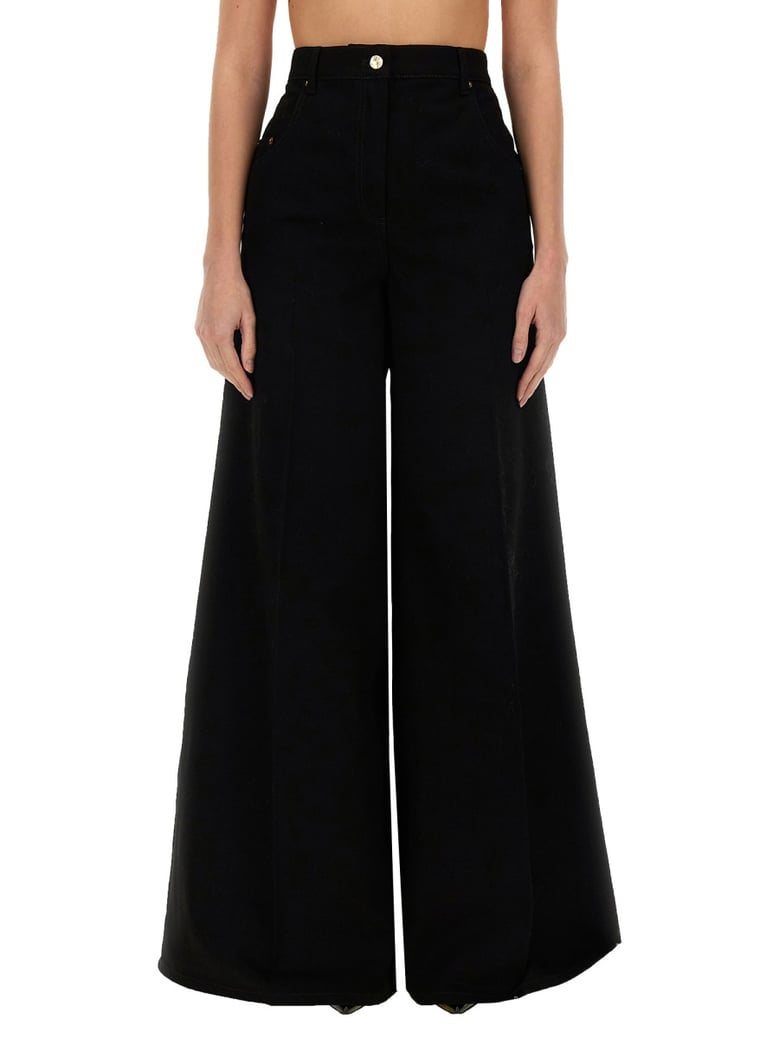 black flared pants by Selfnex