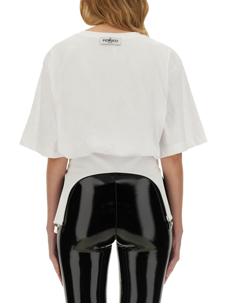 t-shirt with suspenders by Selfnex