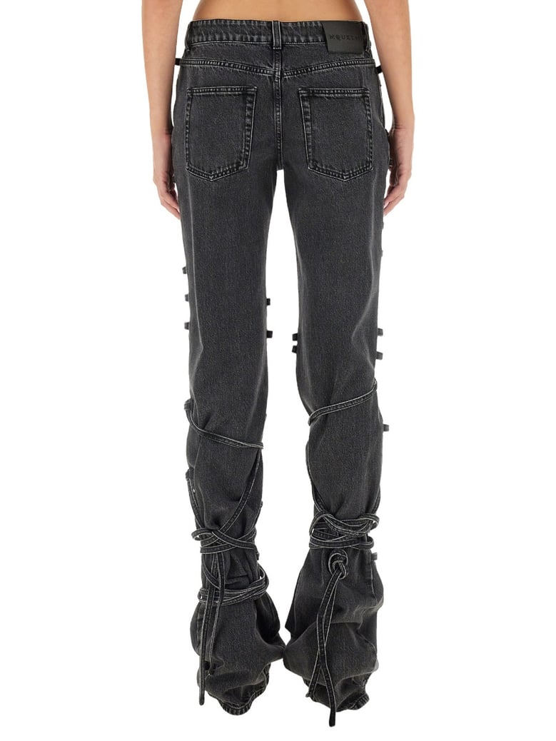 jeans with knot detail by Selfnex