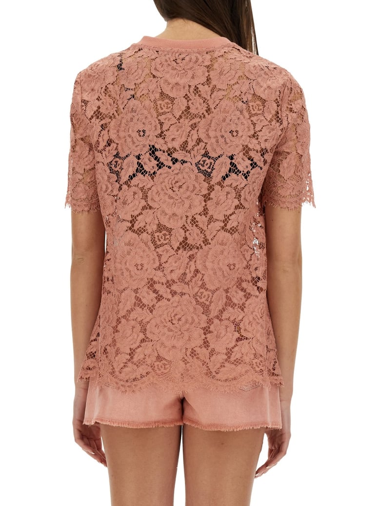 cordonetto lace t-shirt by Selfnex