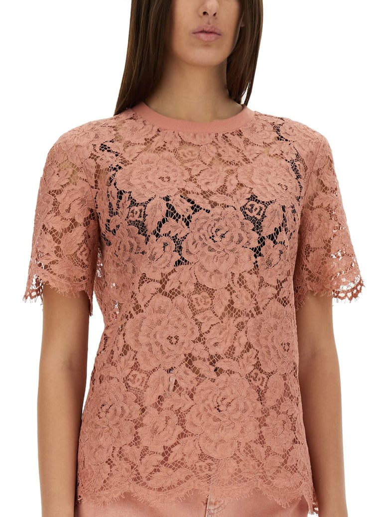 cordonetto lace t-shirt by Selfnex