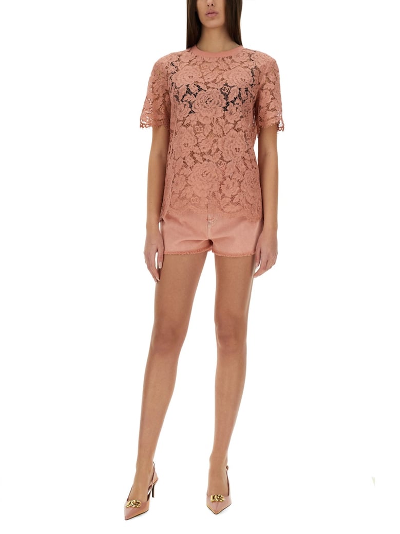 cordonetto lace t-shirt by Selfnex