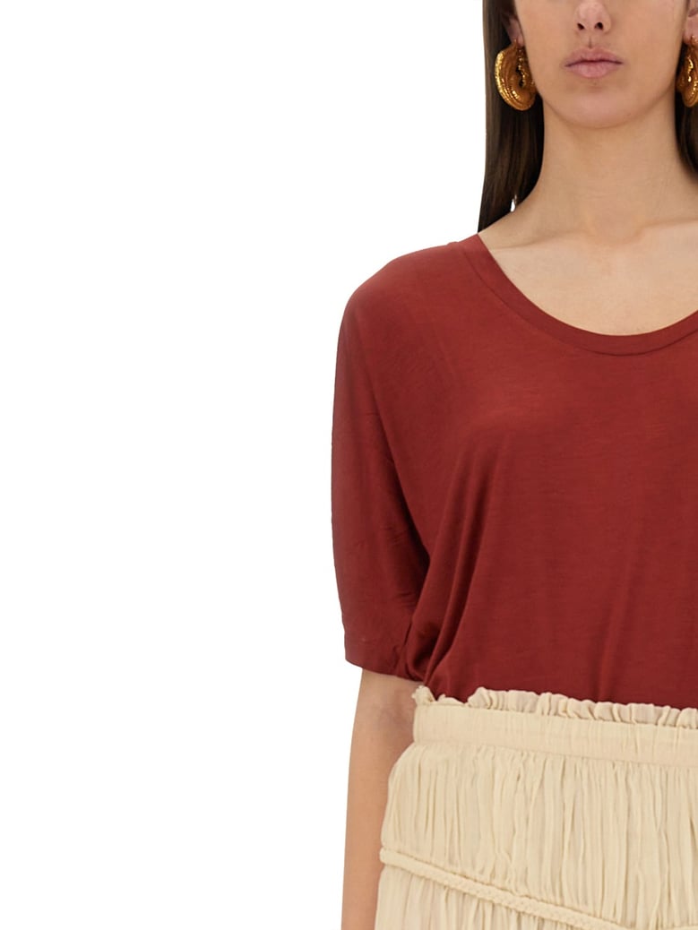 red oversize emanuela t-shirt by Selfnex