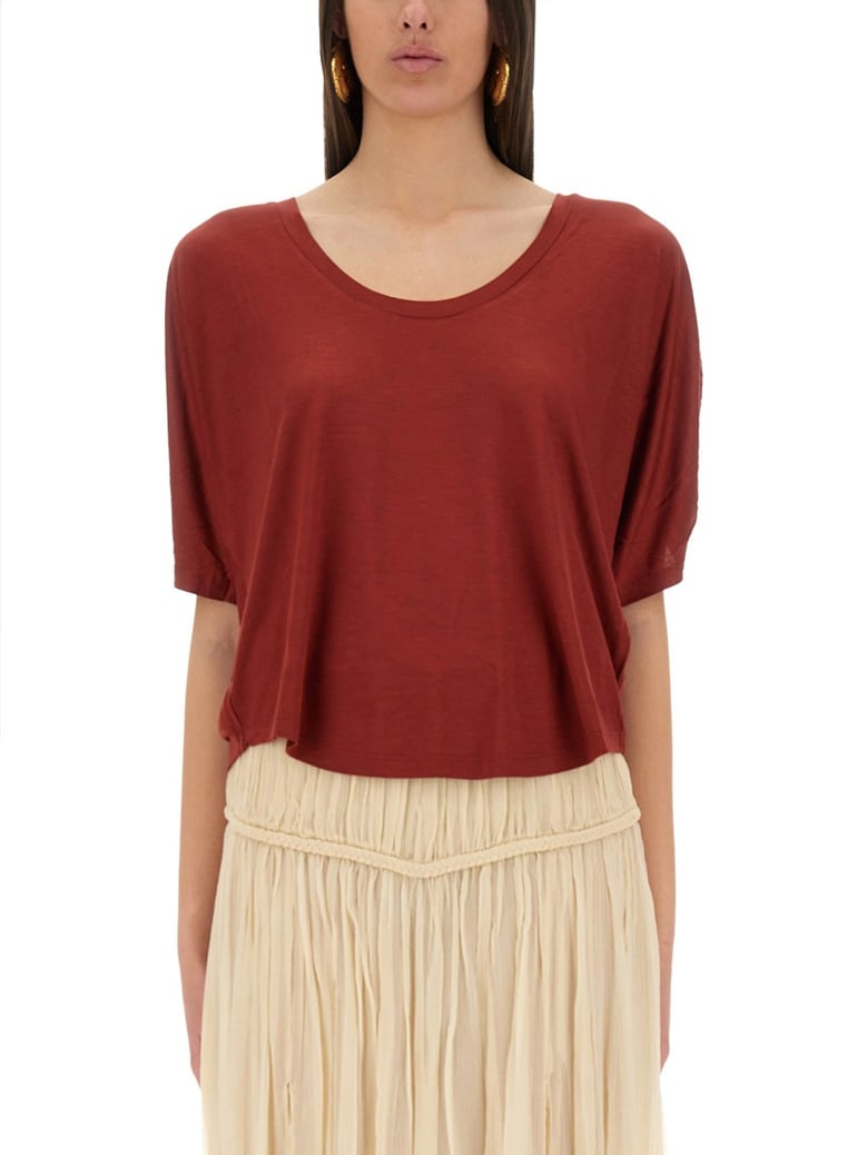 red oversize emanuela t-shirt by Selfnex
