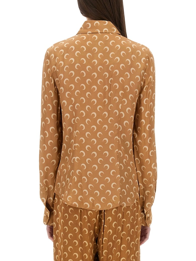 moon satin shirt by Selfnex