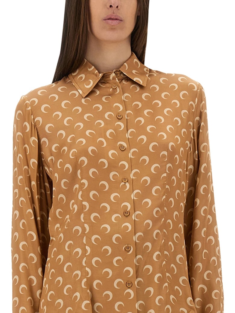 moon satin shirt by Selfnex