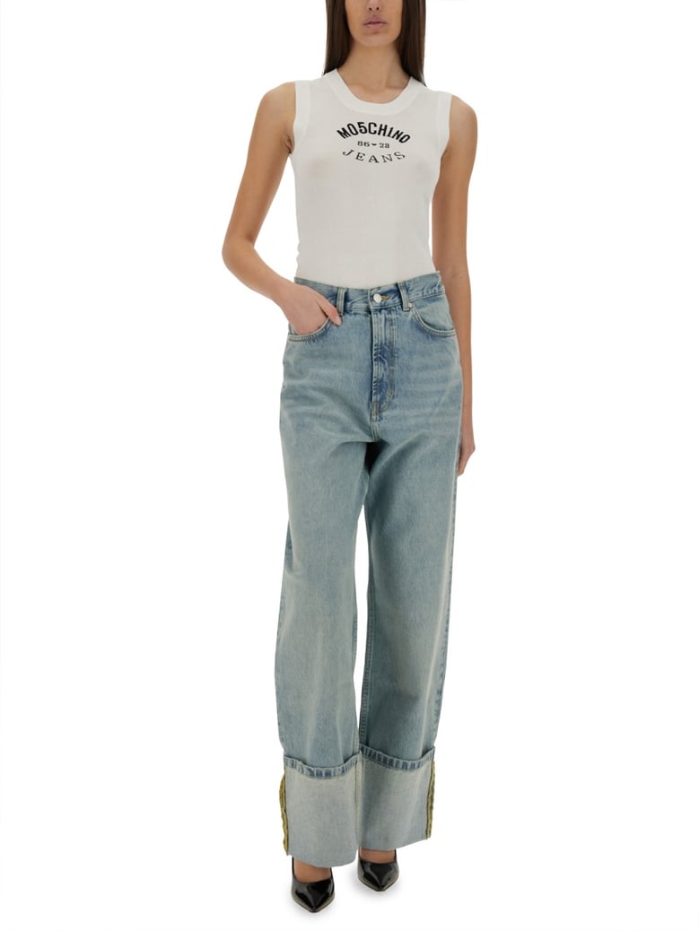 knit top with inlay logo by Selfnex