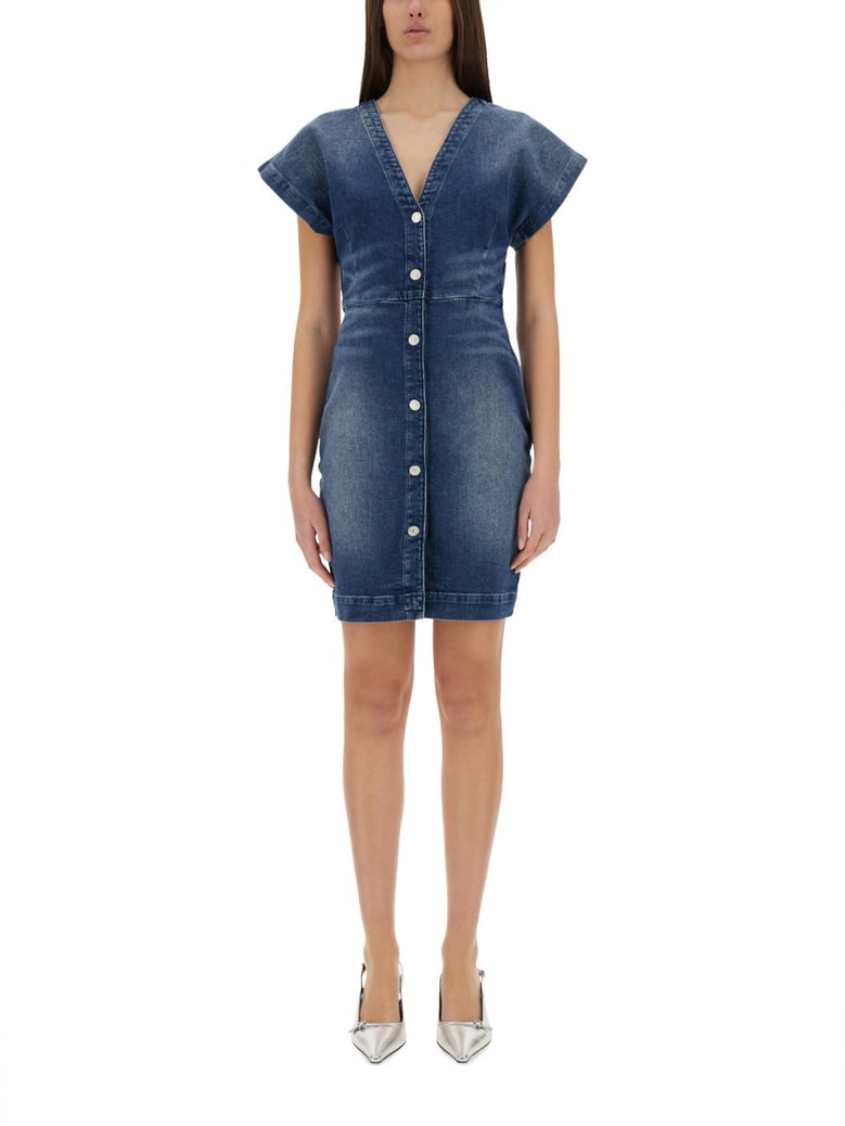 denim dress in slim fit by Selfnex