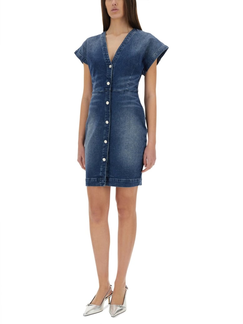 denim dress in slim fit by Selfnex