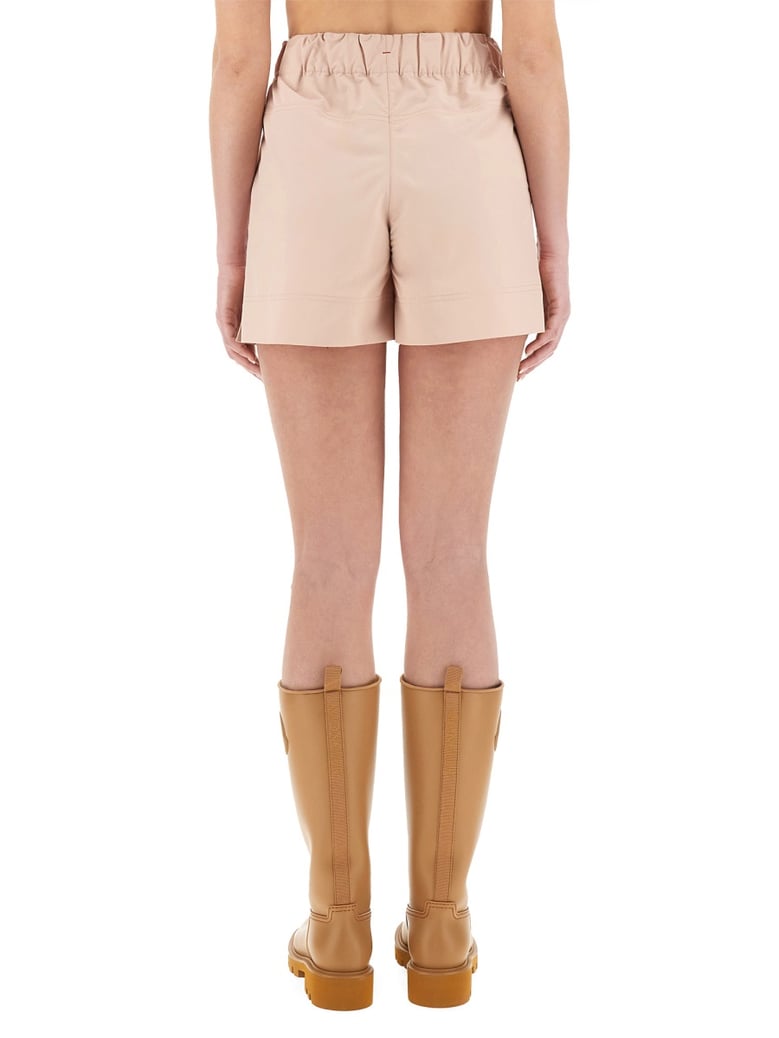 cotton gabardine shorts by Selfnex