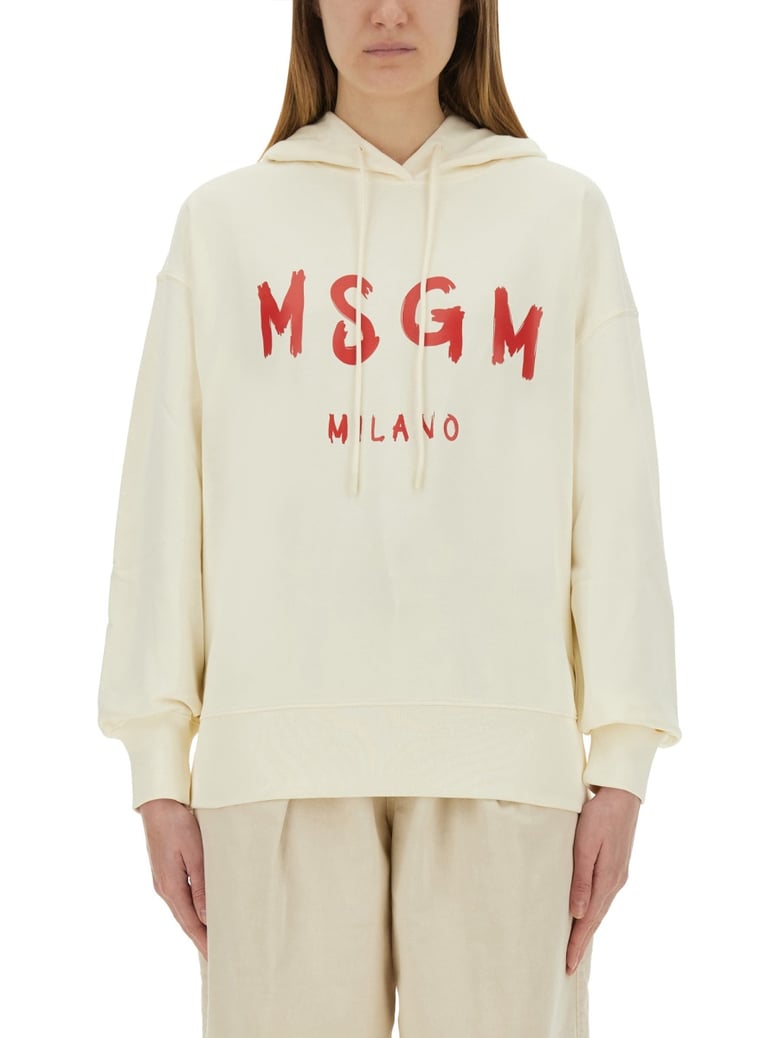 sweatshirt with brushed logo by Selfnex