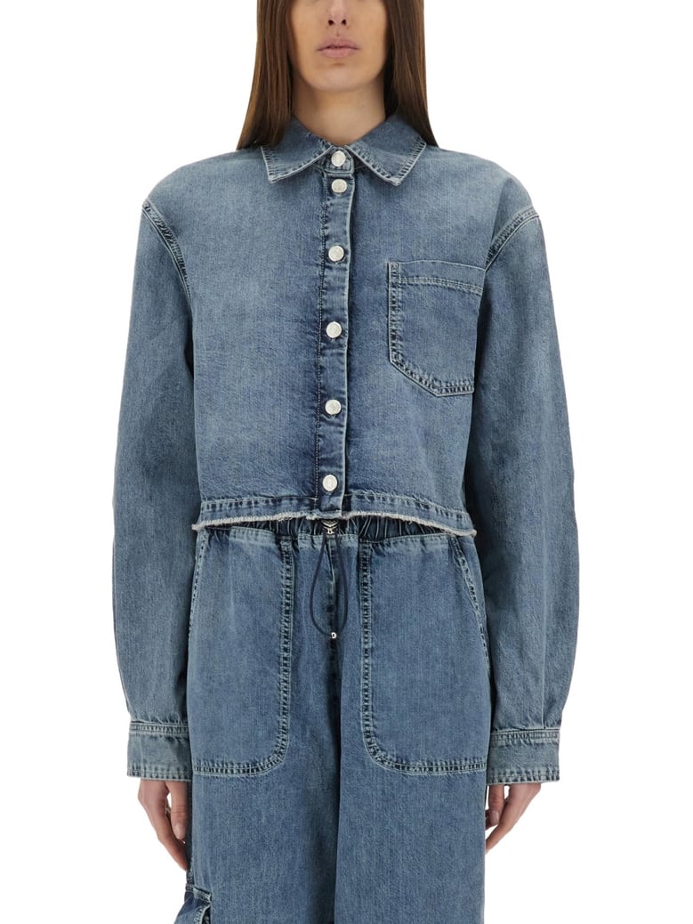 cropped denim jacket by Selfnex
