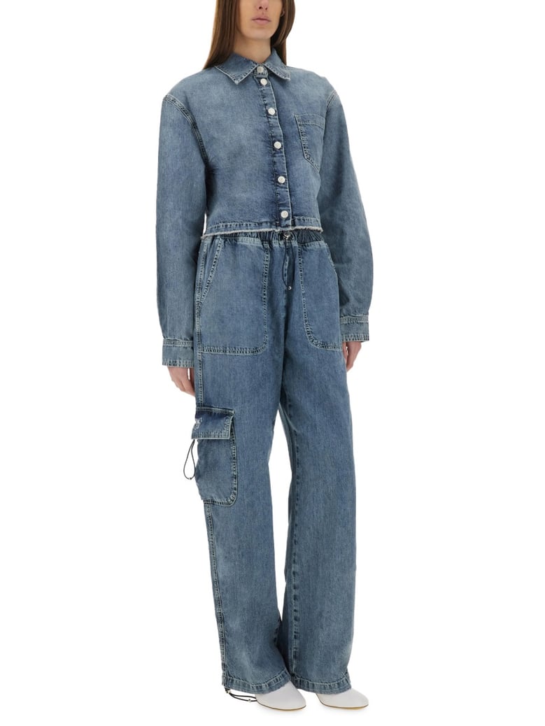 cropped denim jacket by Selfnex