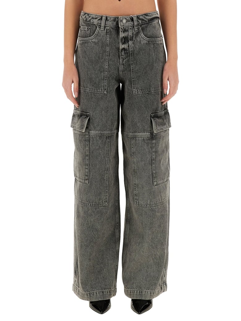 cargo jeans in grey by Selfnex