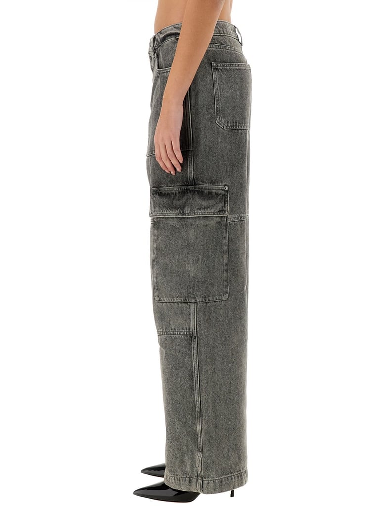 cargo jeans in grey by Selfnex