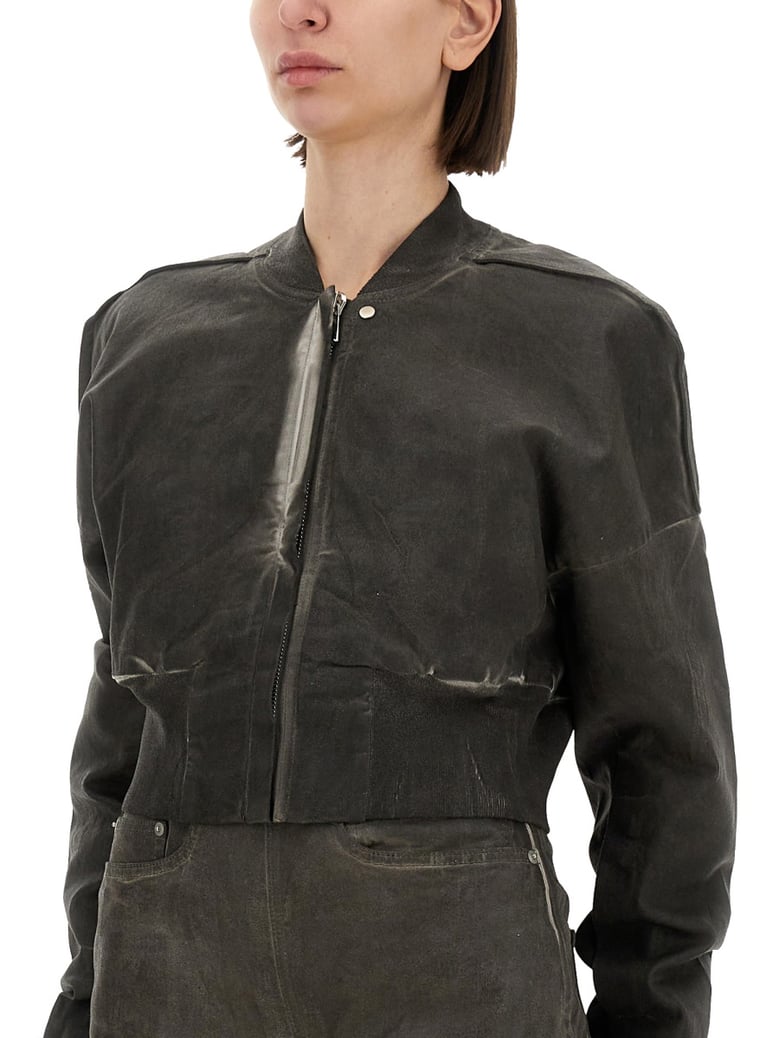 cropped bomber jacket by Selfnex