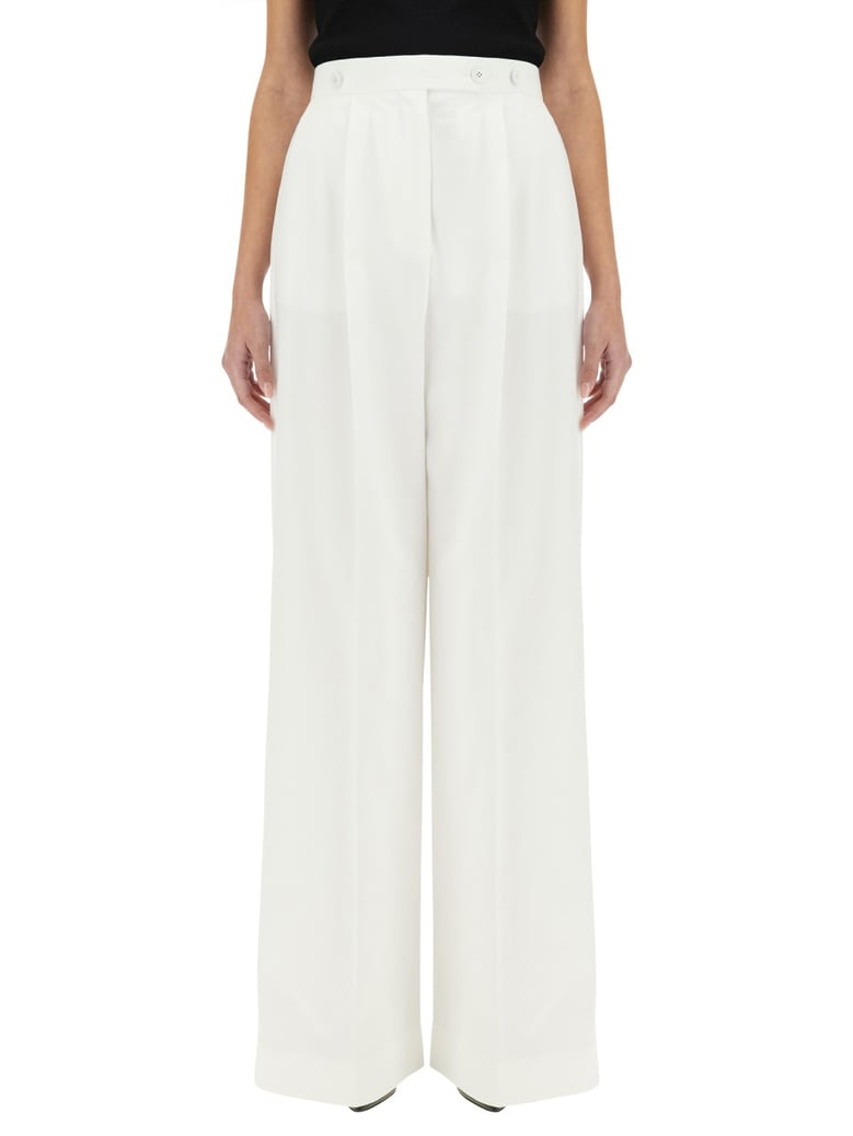 cotton pleated pants by Selfnex