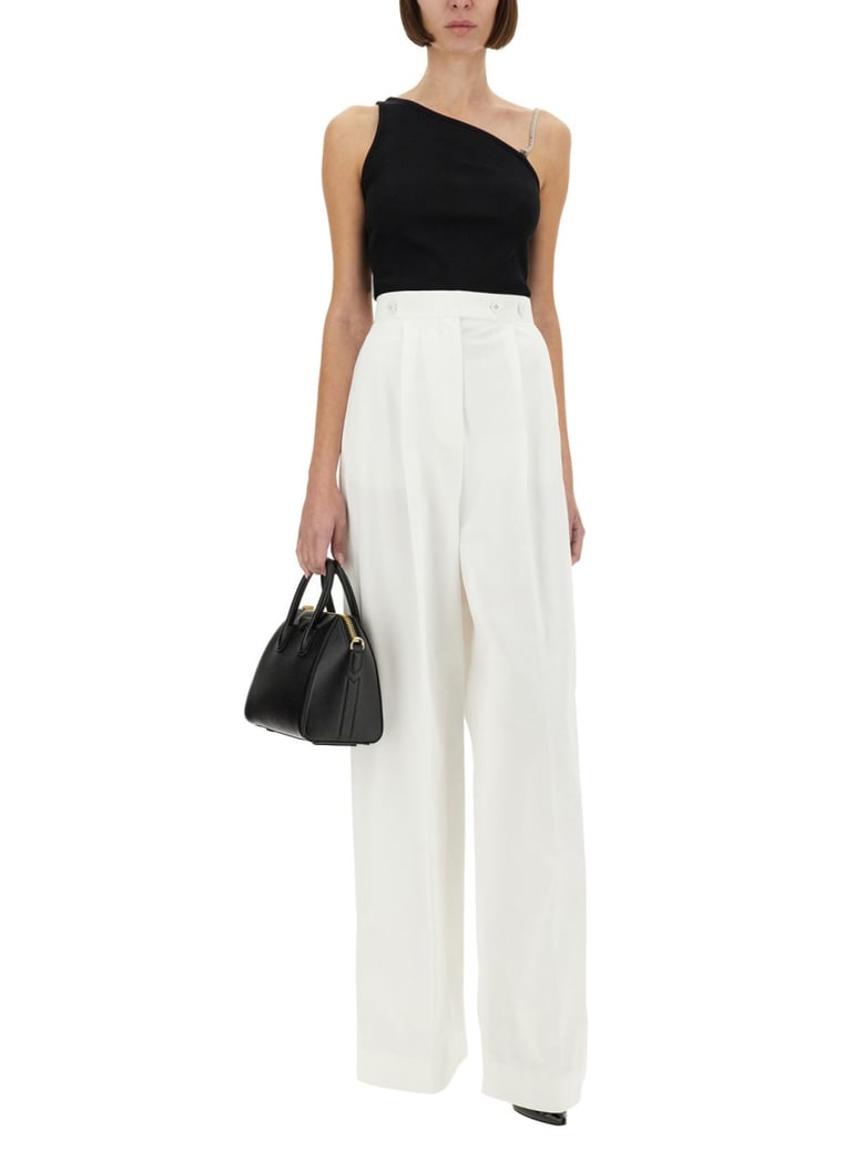 cotton pleated pants by Selfnex