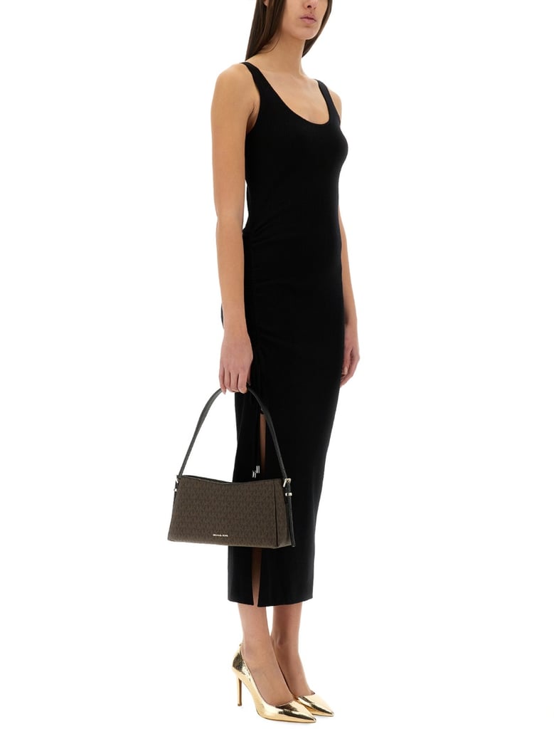 stretch wool blend camisole dress by Selfnex