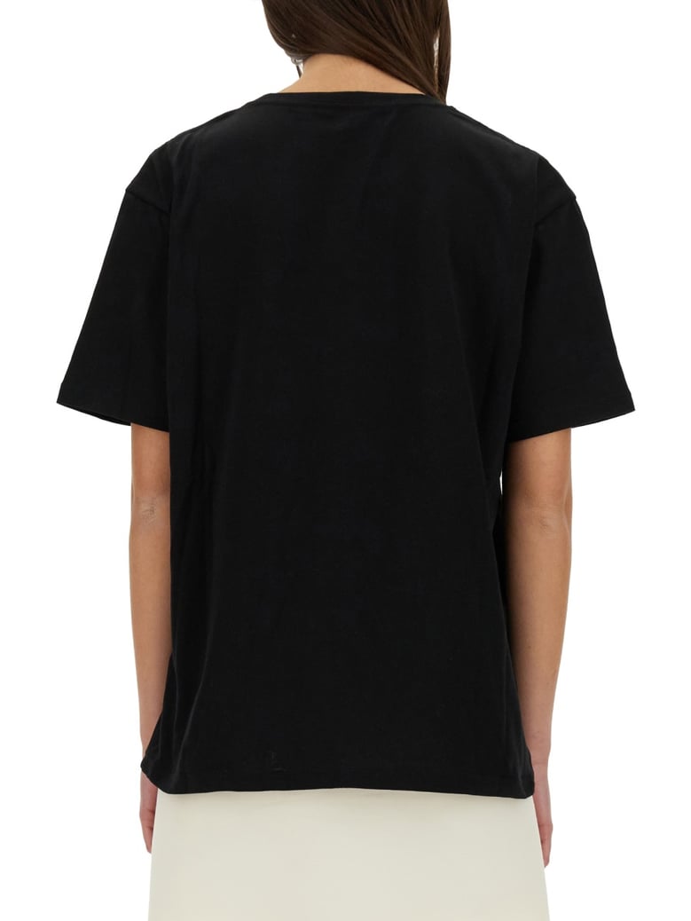 chez valentino print t-shirt by Selfnex