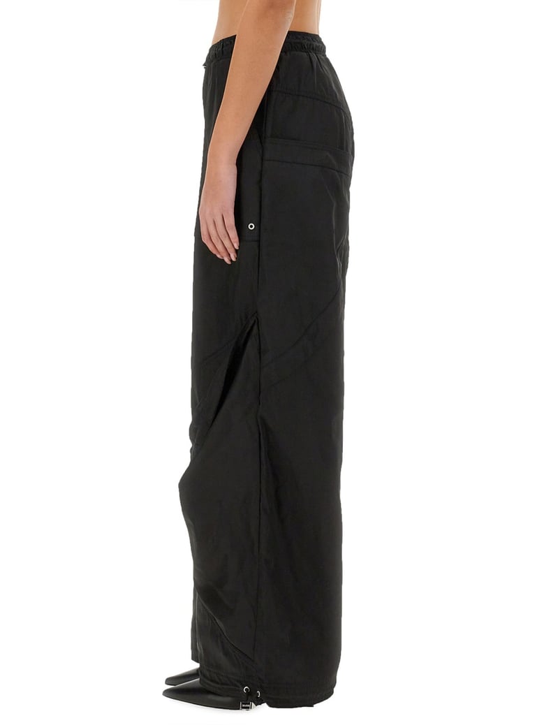 long pants in black by Selfnex