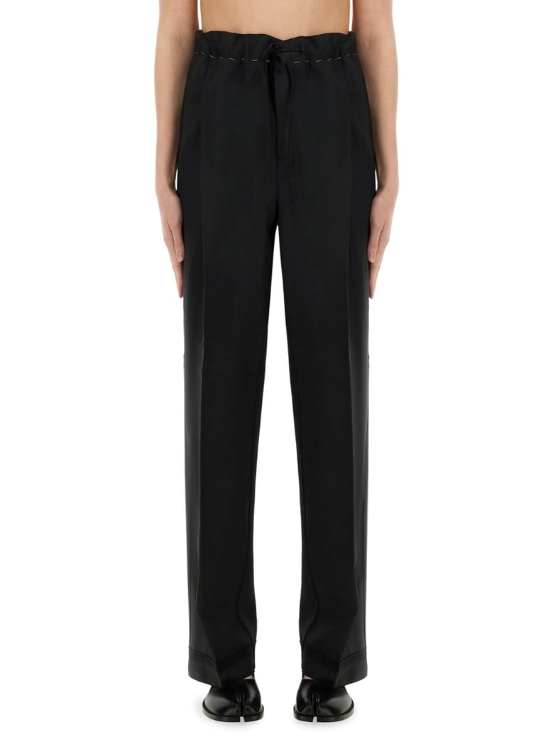 wool and mohair pants by Selfnex