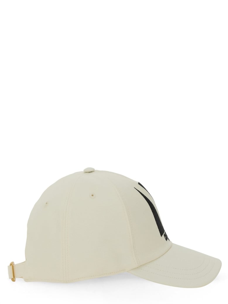 "chez valentino" embroidered baseball cap by Selfnex