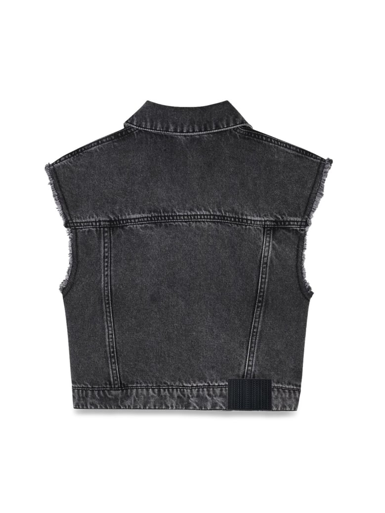 sleeveless jacket black by Selfnex