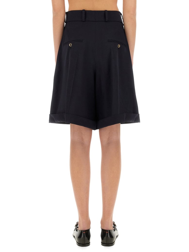 wool bermuda shorts by Selfnex