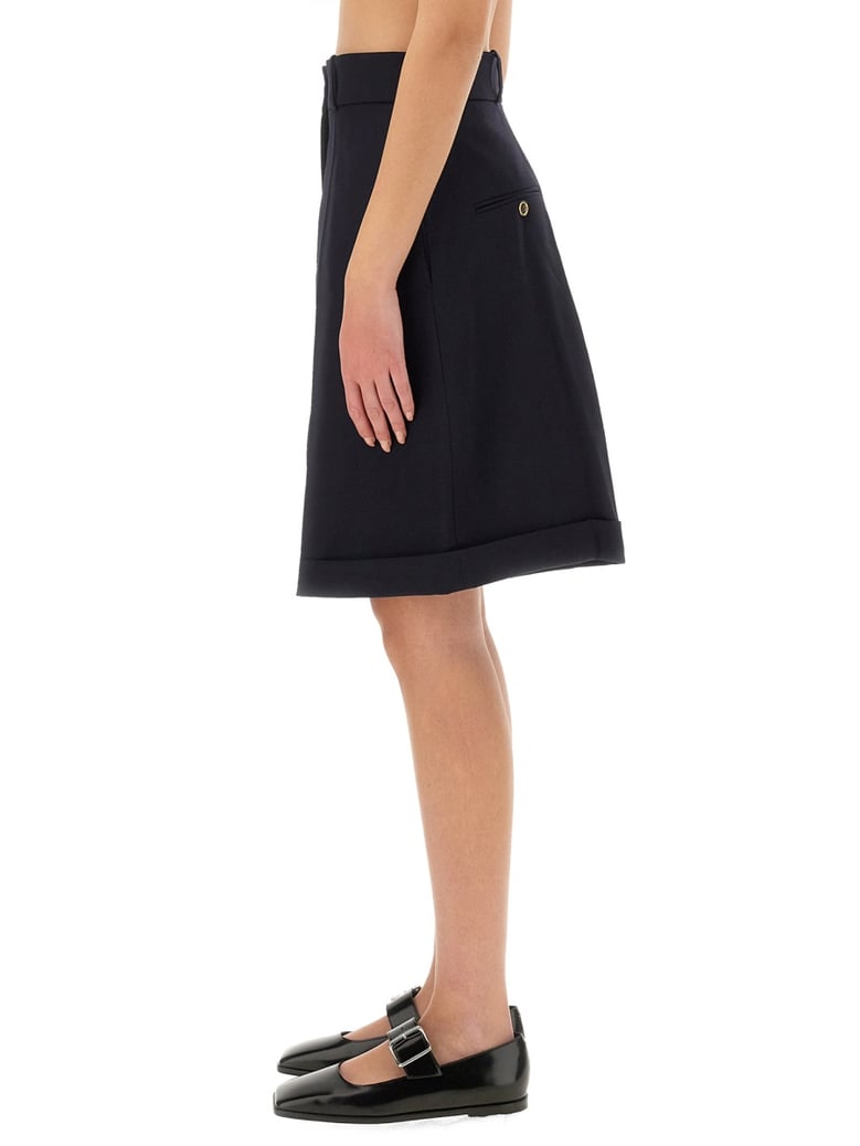 wool bermuda shorts by Selfnex