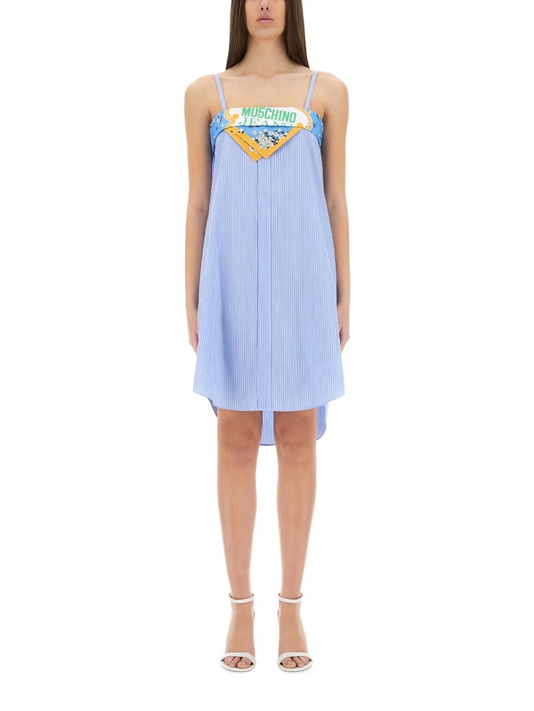 patchwork cotton dress by Selfnex
