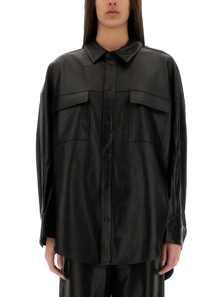 black leather jacket by Selfnex