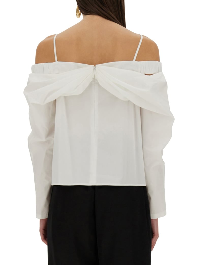 off-shoulder shirt by Selfnex