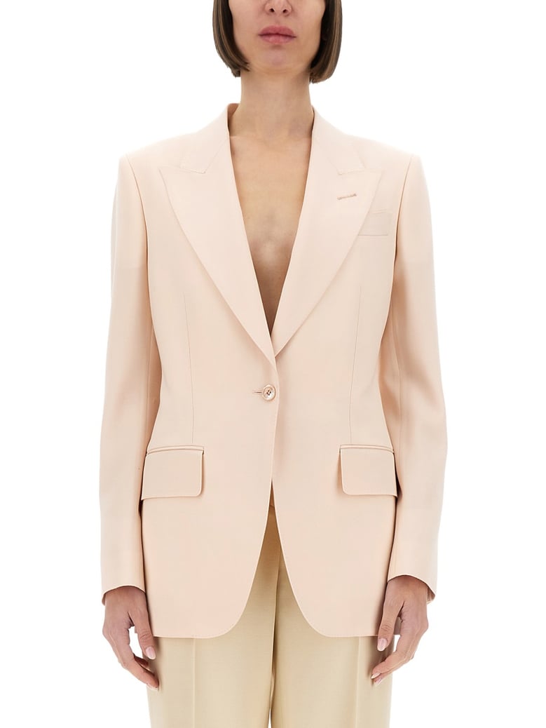single breasted wool jacket by Selfnex