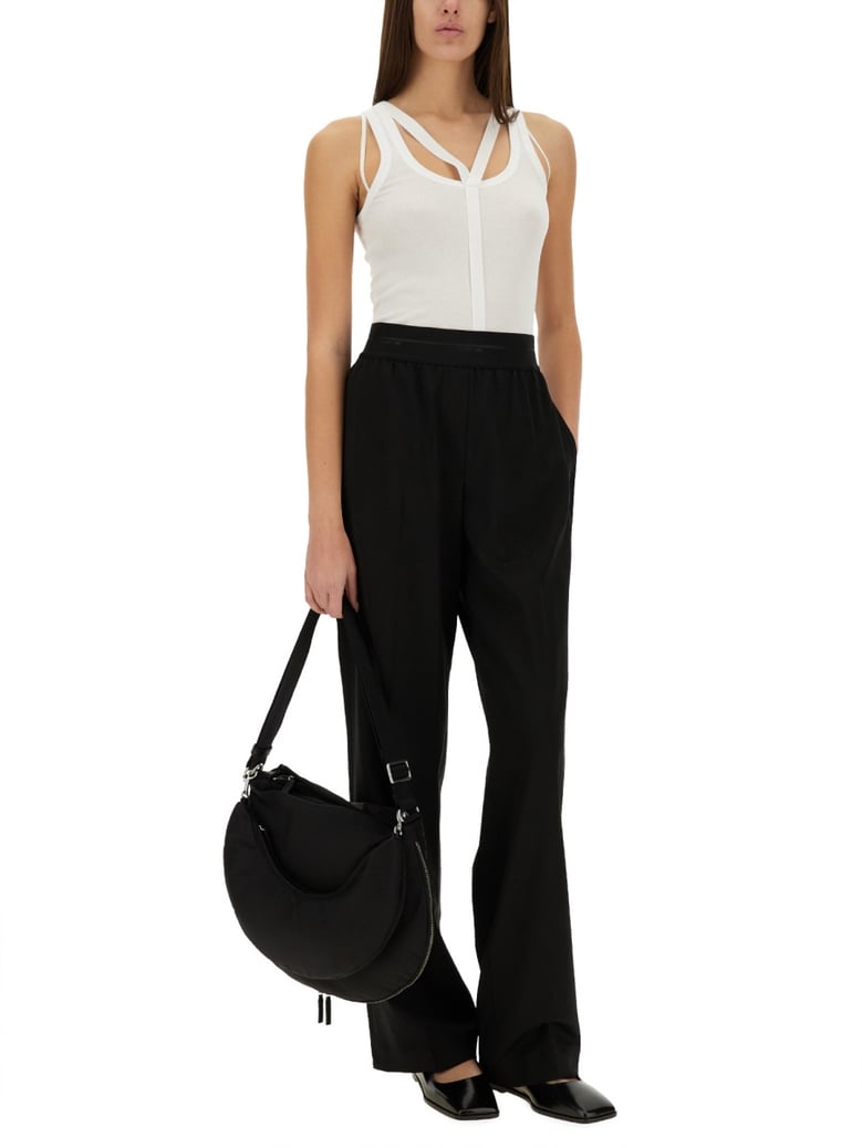 slim fit white top by Selfnex
