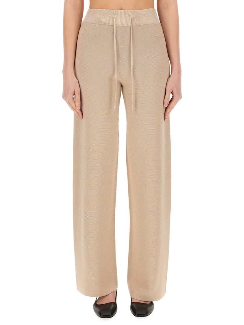 organic cotton and lurex pants by Selfnex