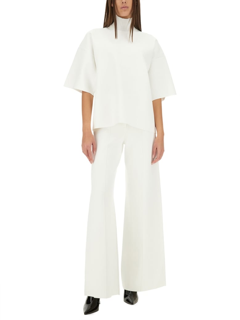 turtleneck top in white by Selfnex