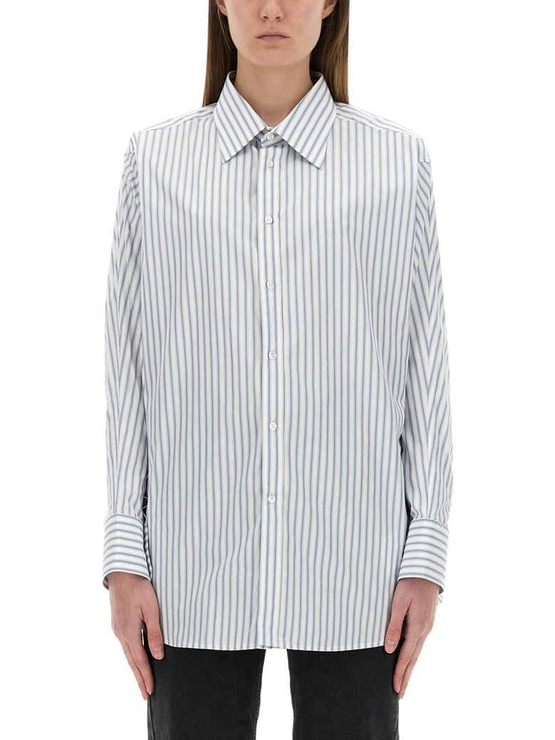 striped cotton shirt by Selfnex