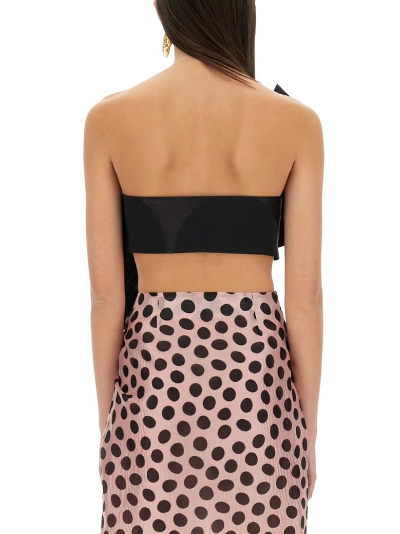 twisted polka dots top by Selfnex