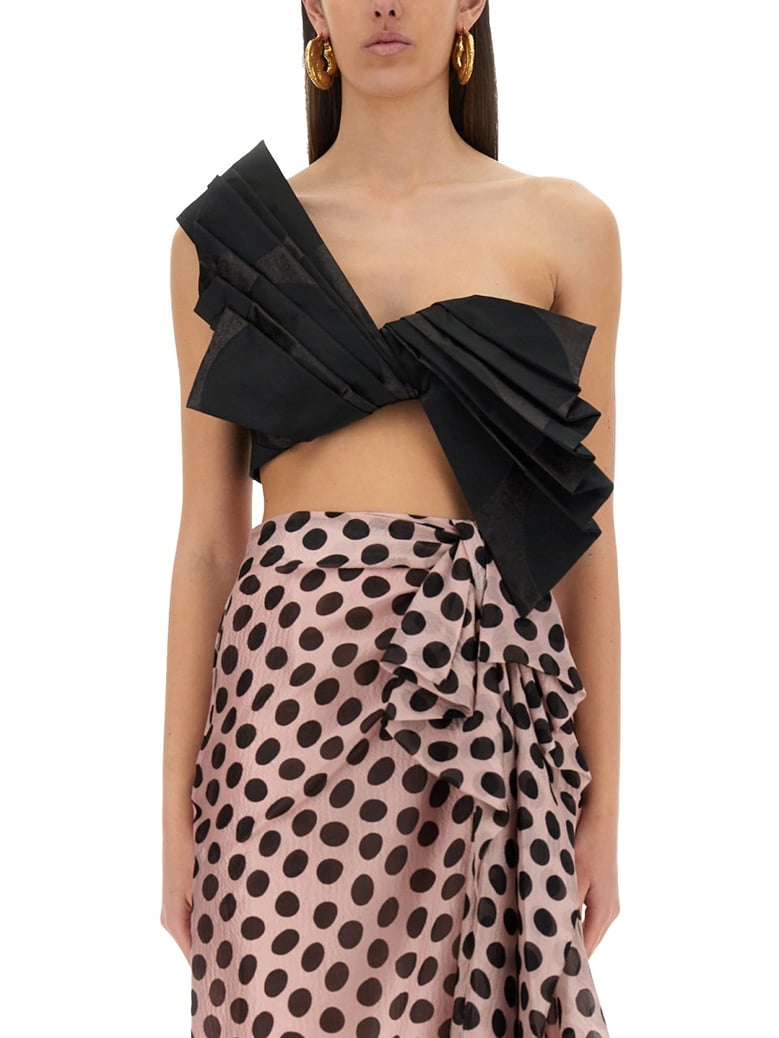 twisted polka dots top by Selfnex