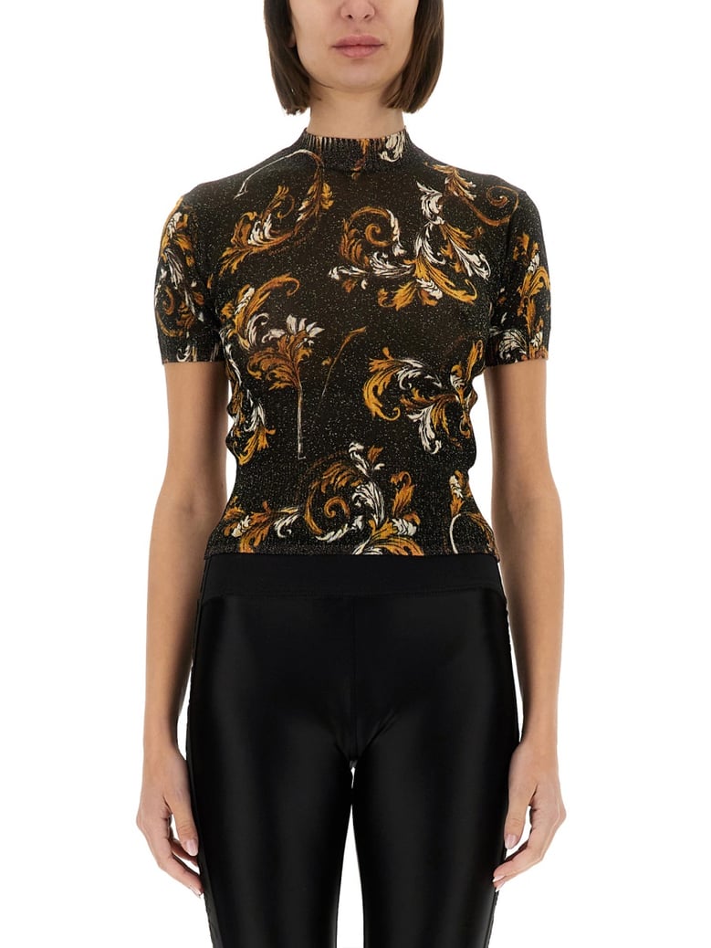 outline baroque knitted t-shirt by Selfnex