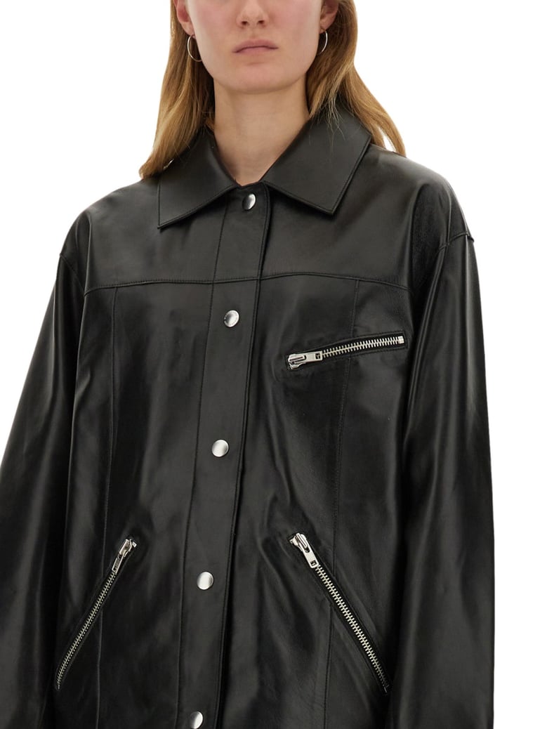 elisia leather jacket by Selfnex