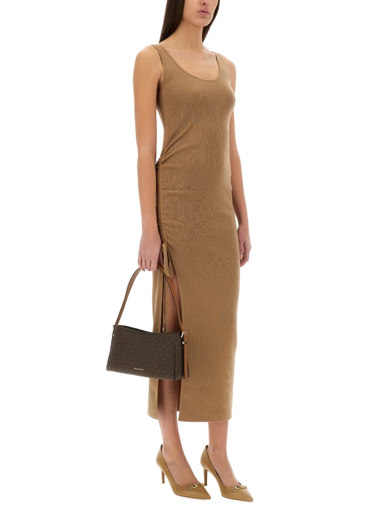 stretch wool blend camisole dress by Selfnex
