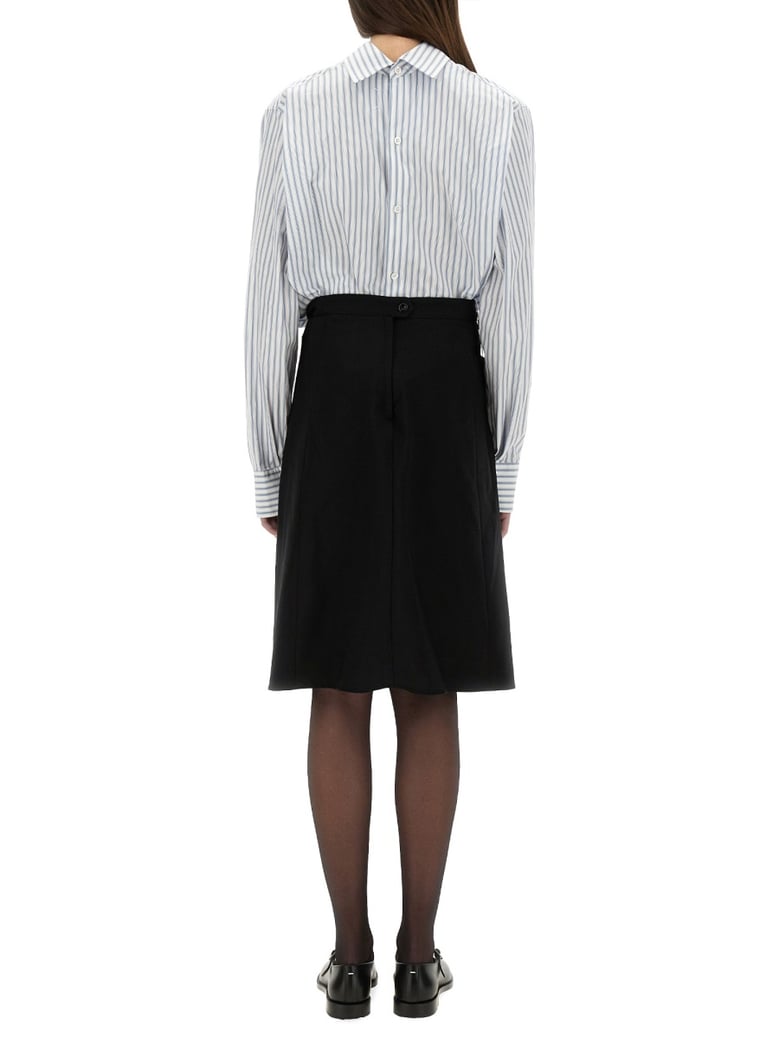 inverted striped dress-shirt by Selfnex