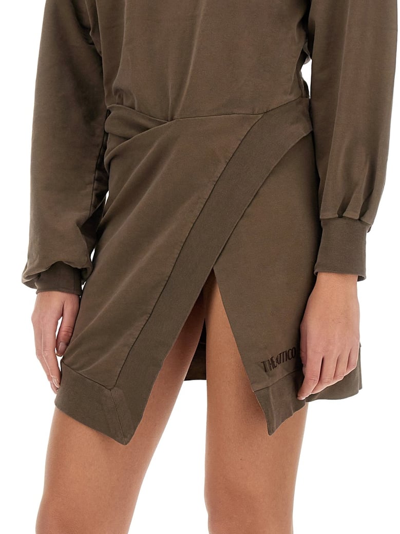 dress cut-out brown by Selfnex