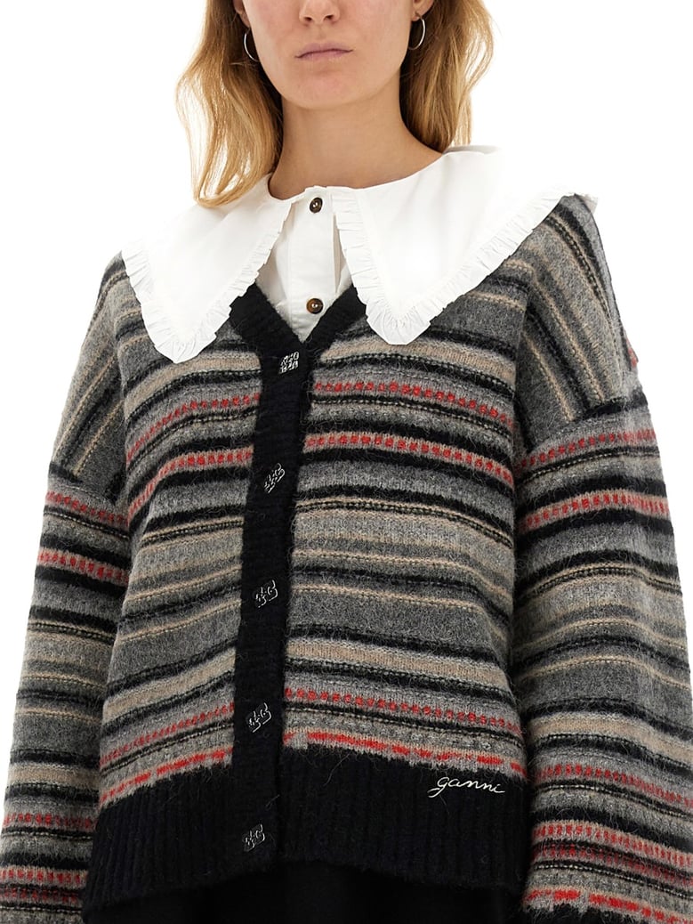boxy fit cardigan by Selfnex