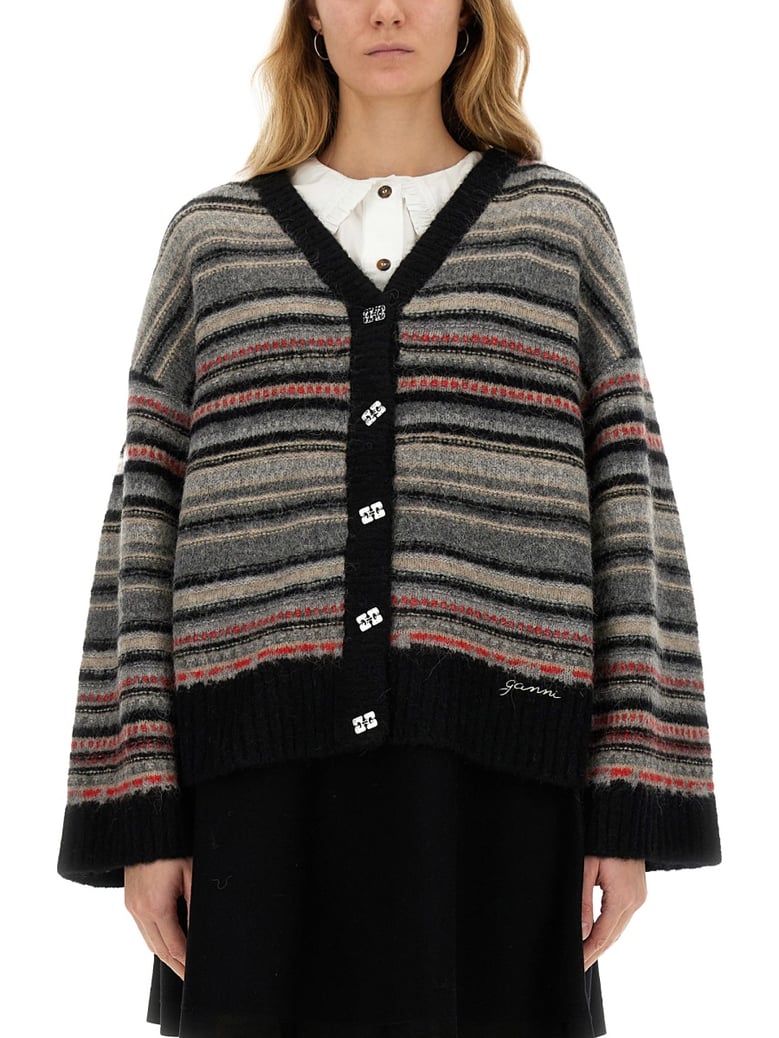 boxy fit cardigan by Selfnex