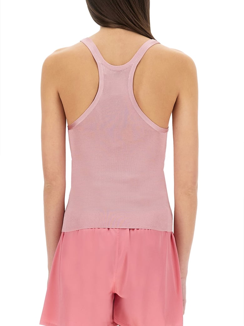 silk knit tank top by Selfnex